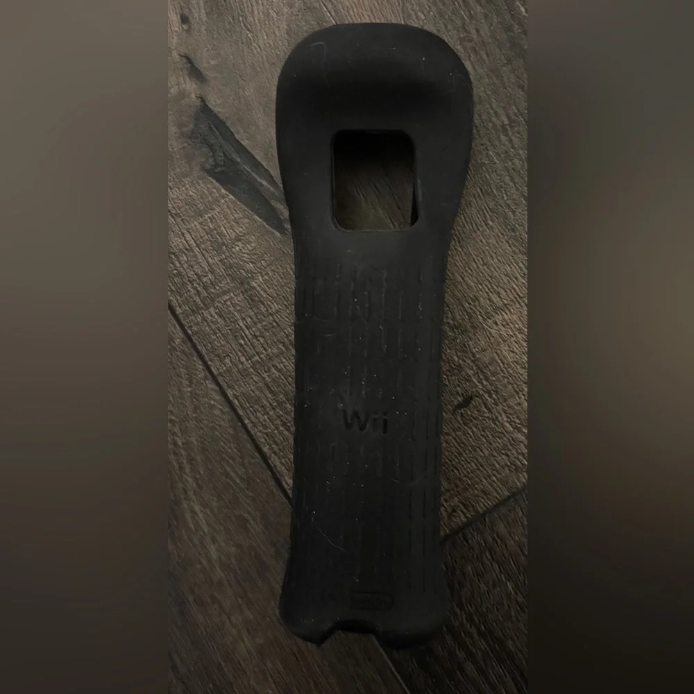 Black Wii Silicone Grip Case Cover